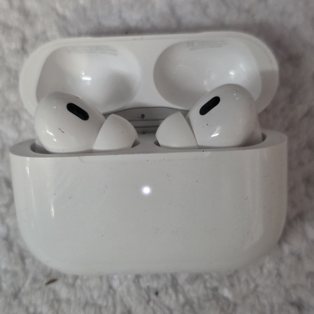 Wireless Noise-Cancelling Earbuds in White - Premium Charging Case